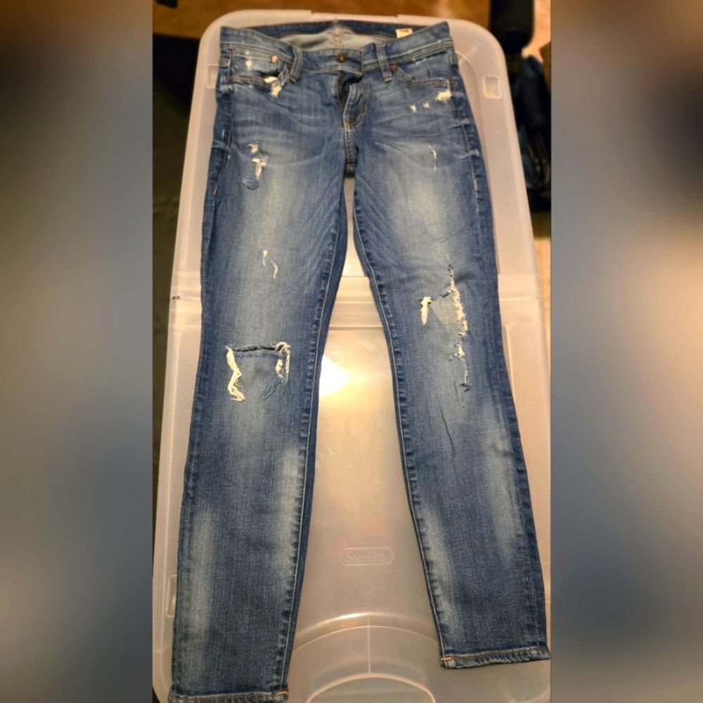 Sinclair Distressed Blue Jeans